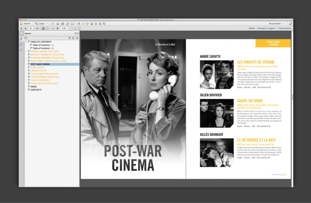 PATHÉ INTERNATIONAL - Brochure 'restored classics' : 2