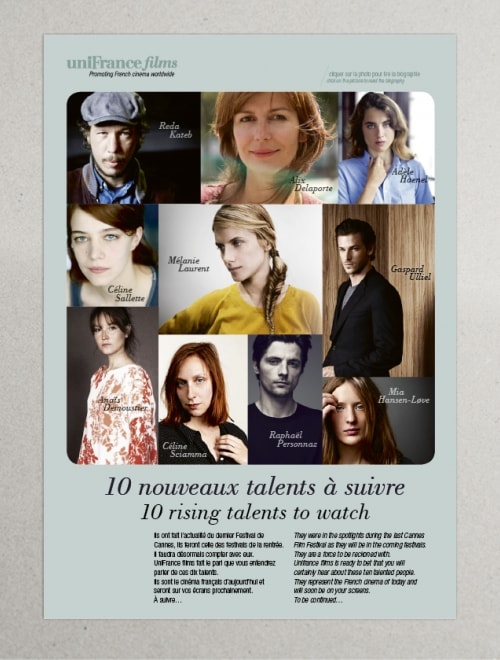 UNIFRANCE FILMS - '1O nouveaux talents à suivre' 2014, fr/ang : 10