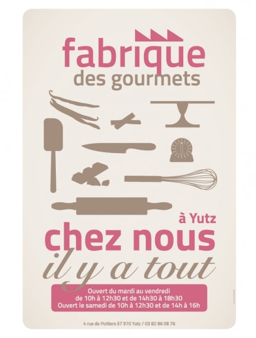 FABRIQUE DES GOURMETS - Identité visuelle, affiches et flyer