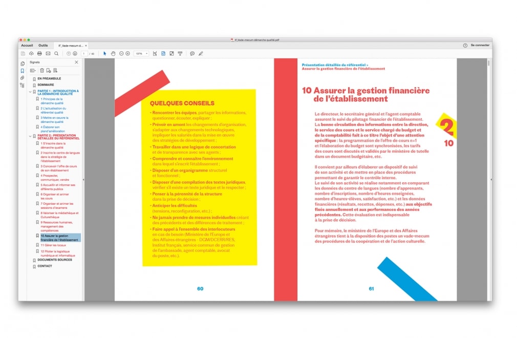 INSTITUT FRANCAIS - Vade-mecum démarche qualité : 10