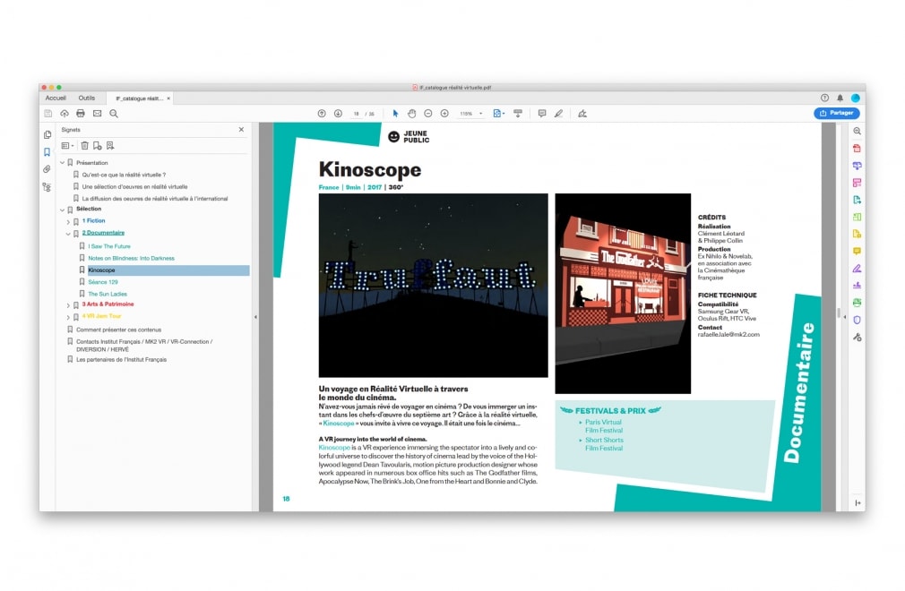 INSTITUT FRANCAIS - Catalogue 'Culture VR, la sélection' : 9