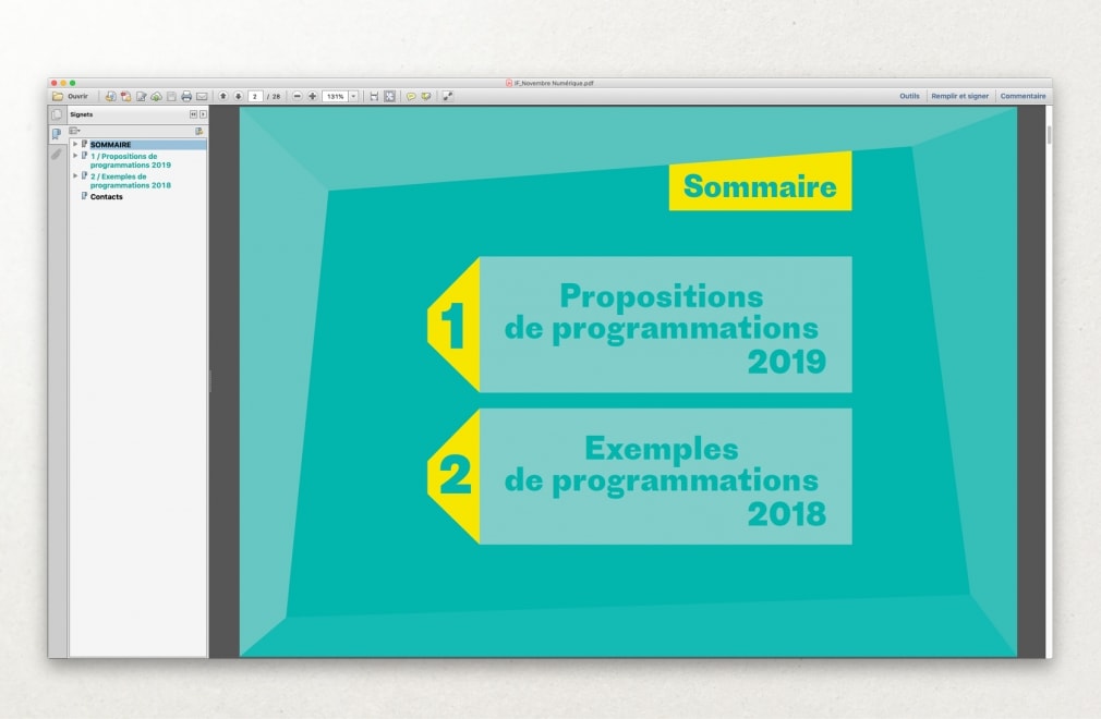 INSTITUT FRANCAIS - Catalogue NOVEMBRE NUMÉRIQUE : 2
