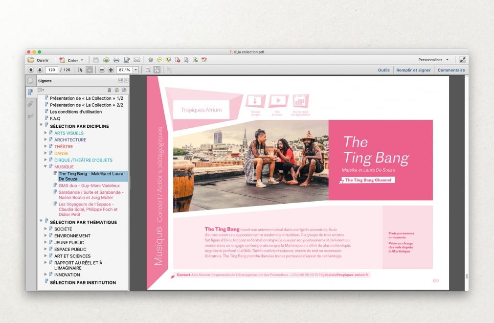 INSTITUT FRANCAIS - Catalogue LA COLLECTION : 18