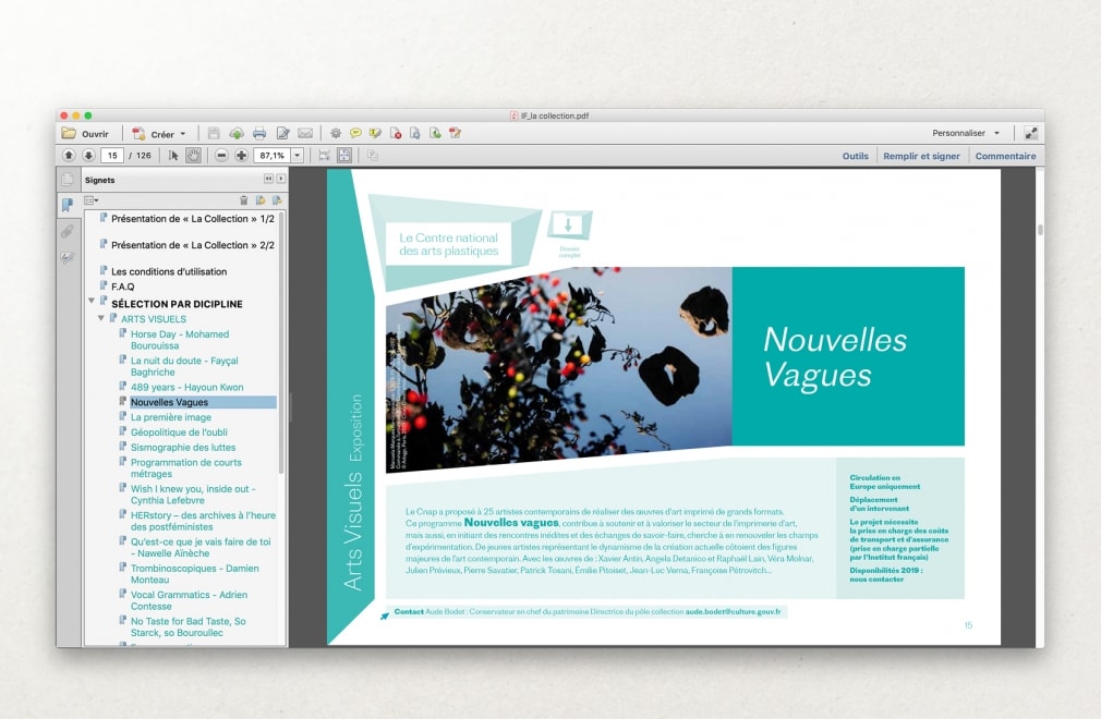 INSTITUT FRANCAIS - Catalogue LA COLLECTION : 6