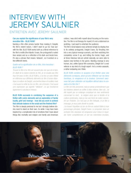 MEMENTO FILMS  - Dossier de presse 'BLUE RUIN'
