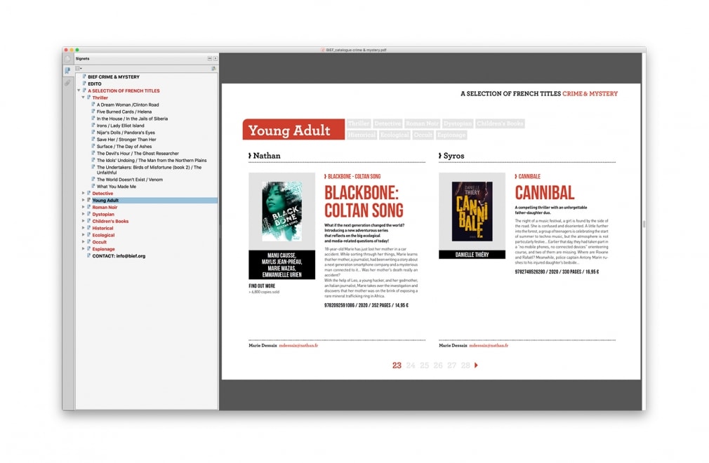 BIEF - Les catalogues Thématiques : 10