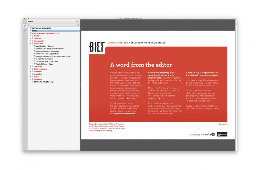 BIEF - Les catalogues Thématiques : 2